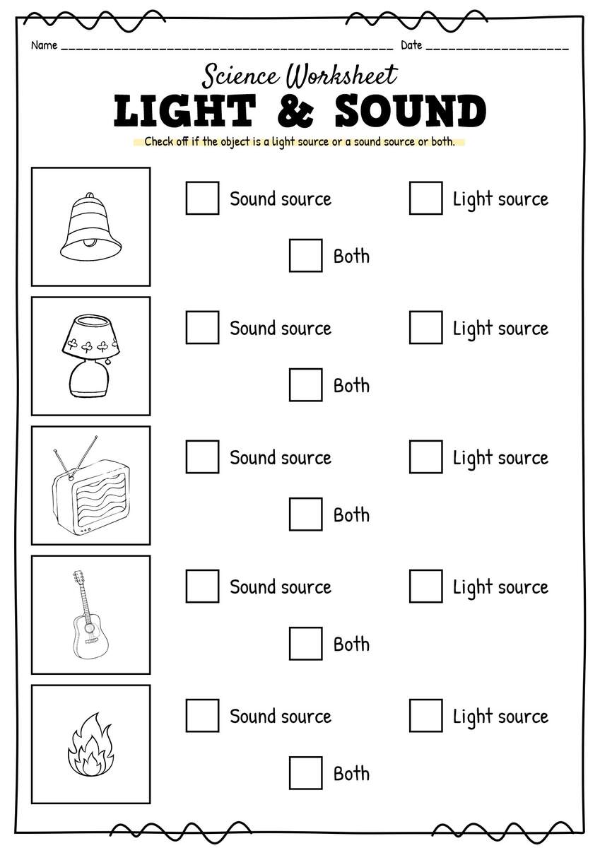 Free Preschool Heavy Or Light Worksheet