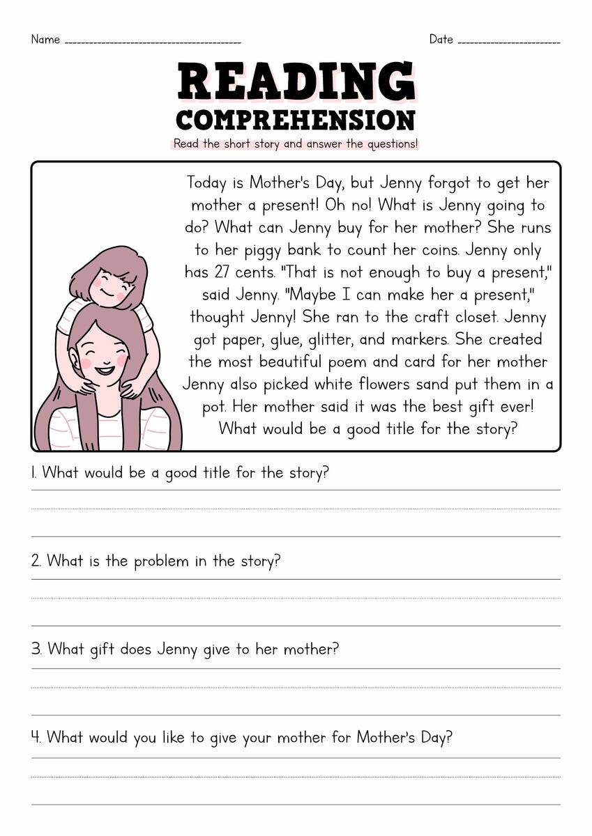 13 Short Story Reading Comprehension Worksheets Free PDF At Worksheeto Reading Comprehension Worksheets Online Or Printable
