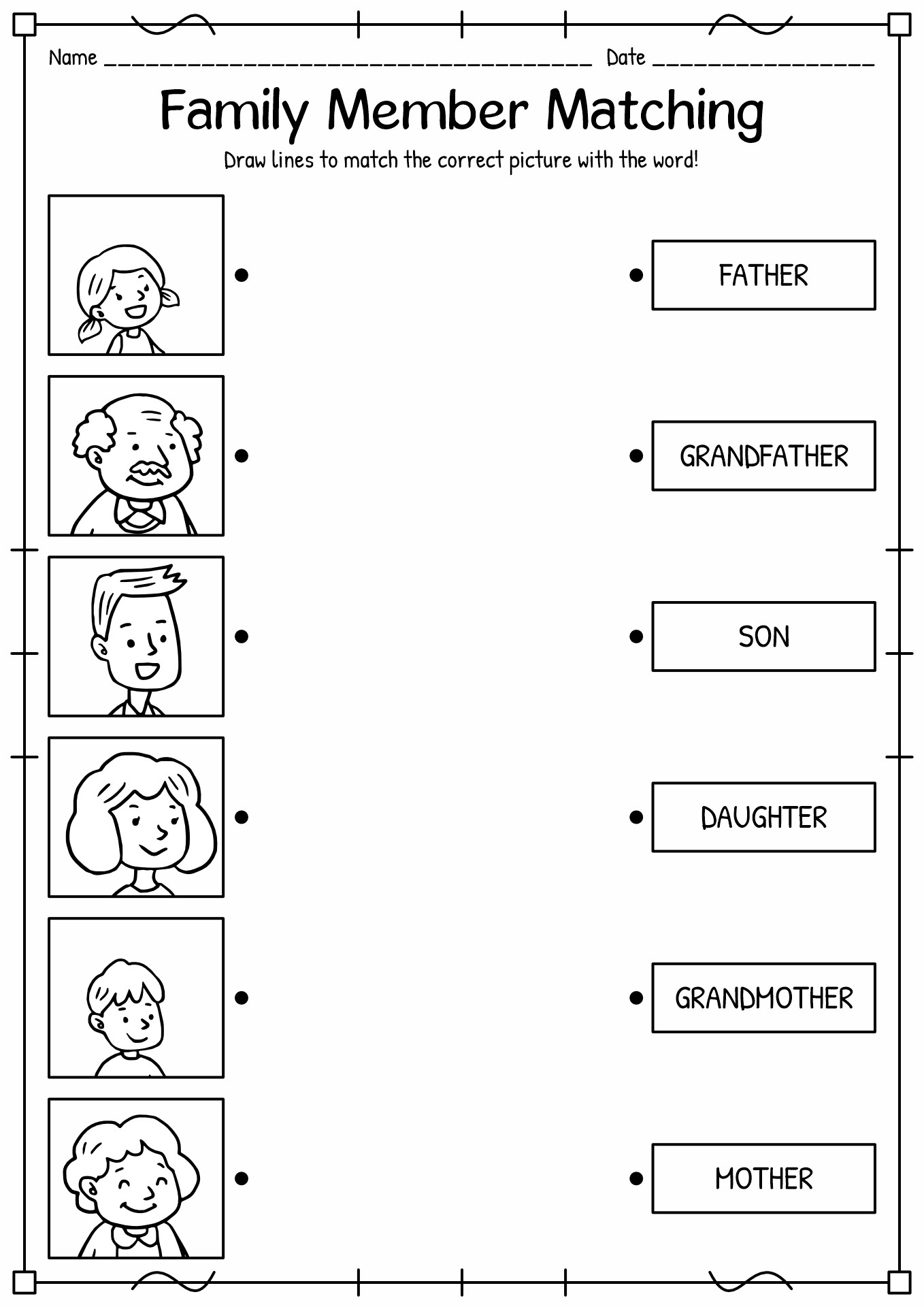 14 My Family Worksheet Free PDF At Worksheeto