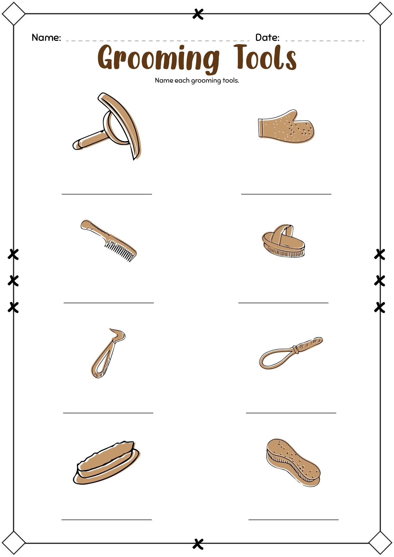 15 Horse Grooming Worksheets 15 Horse Grooming Worksheets