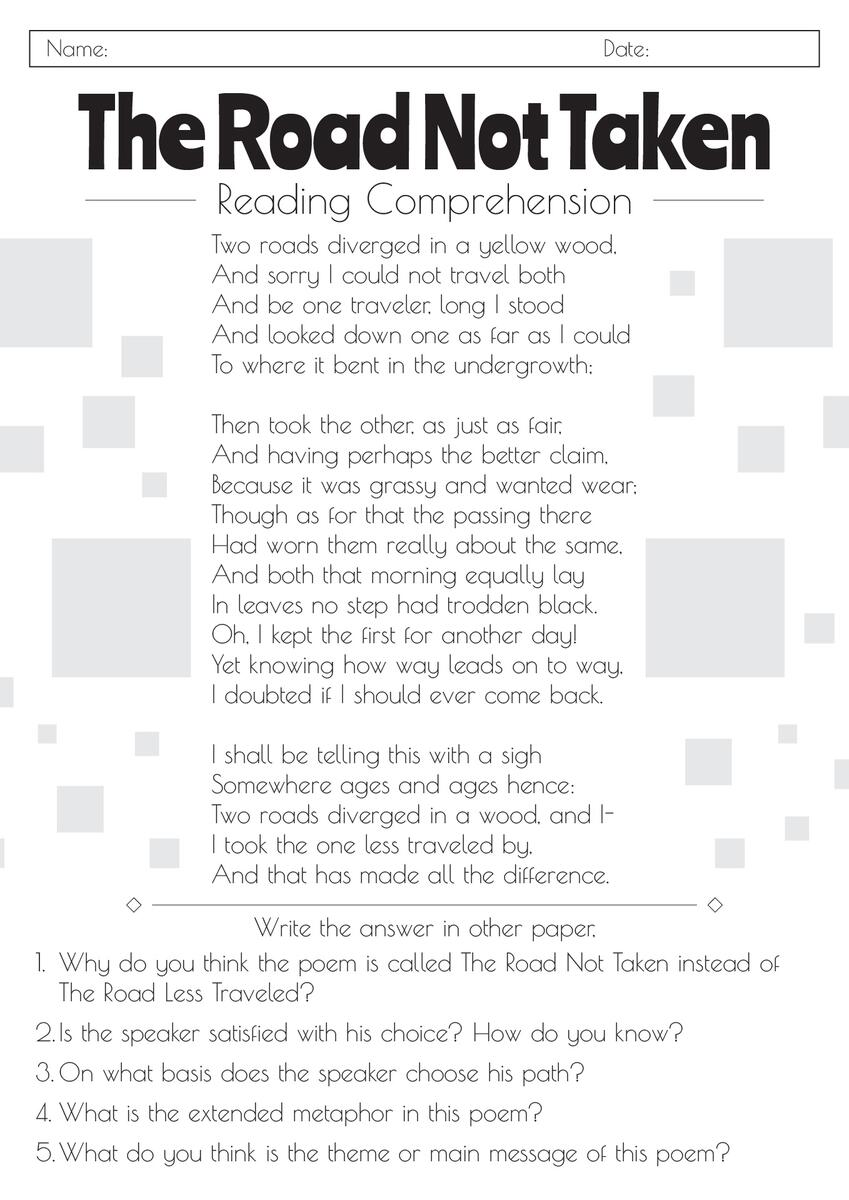 15 Printable 9th Grade Reading Comprehension Worksheets Free PDF At Worksheeto