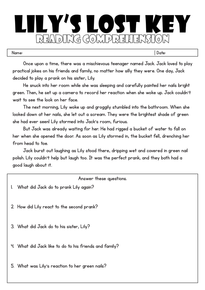 15 Printable 9th Grade Reading Comprehension Worksheets Free PDF At Worksheeto