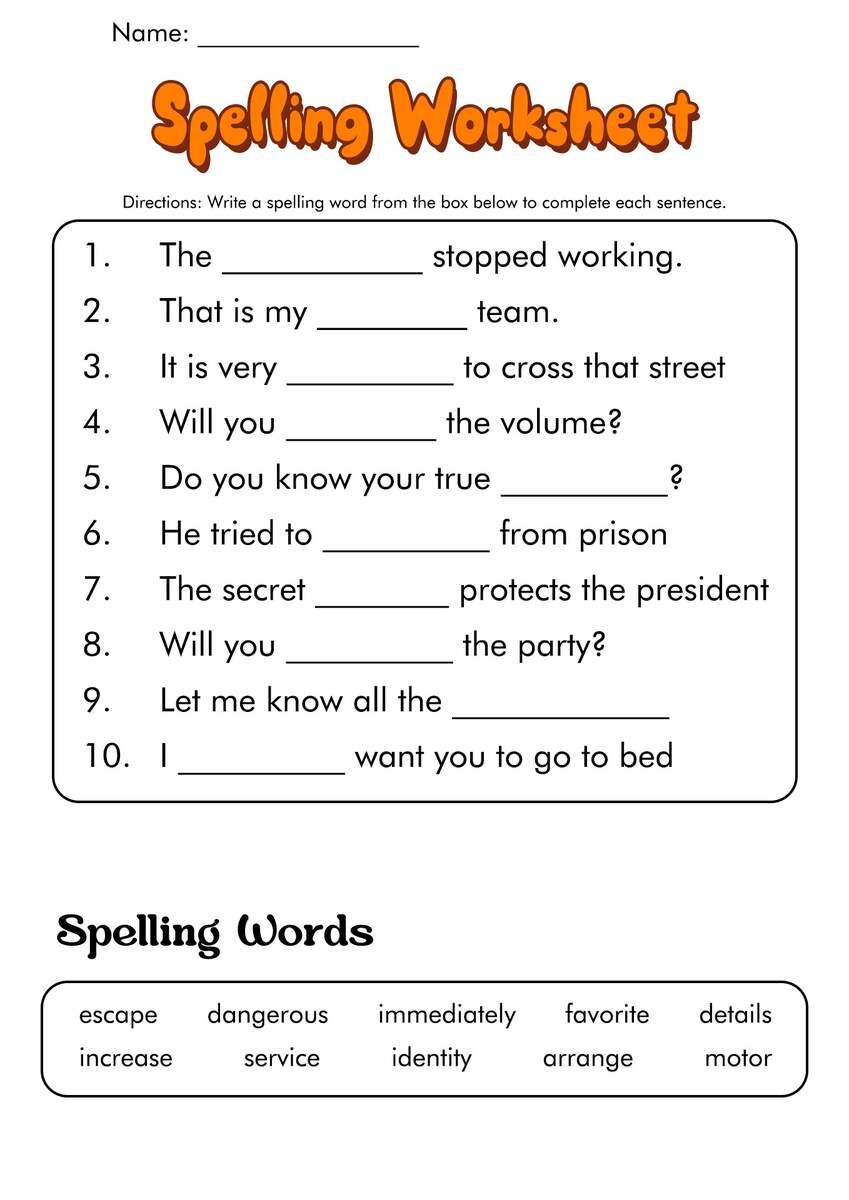 16 6th Grade Spelling Words Worksheets Free PDF At Worksheeto Spelling Worksheets Free Printable Spelling Practice By Grade