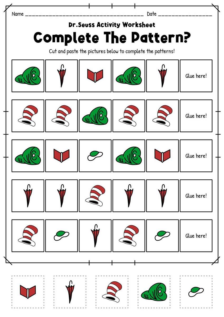 18 Dr Seuss Worksheets For Preschool 18 Dr Seuss Worksheets For Preschool