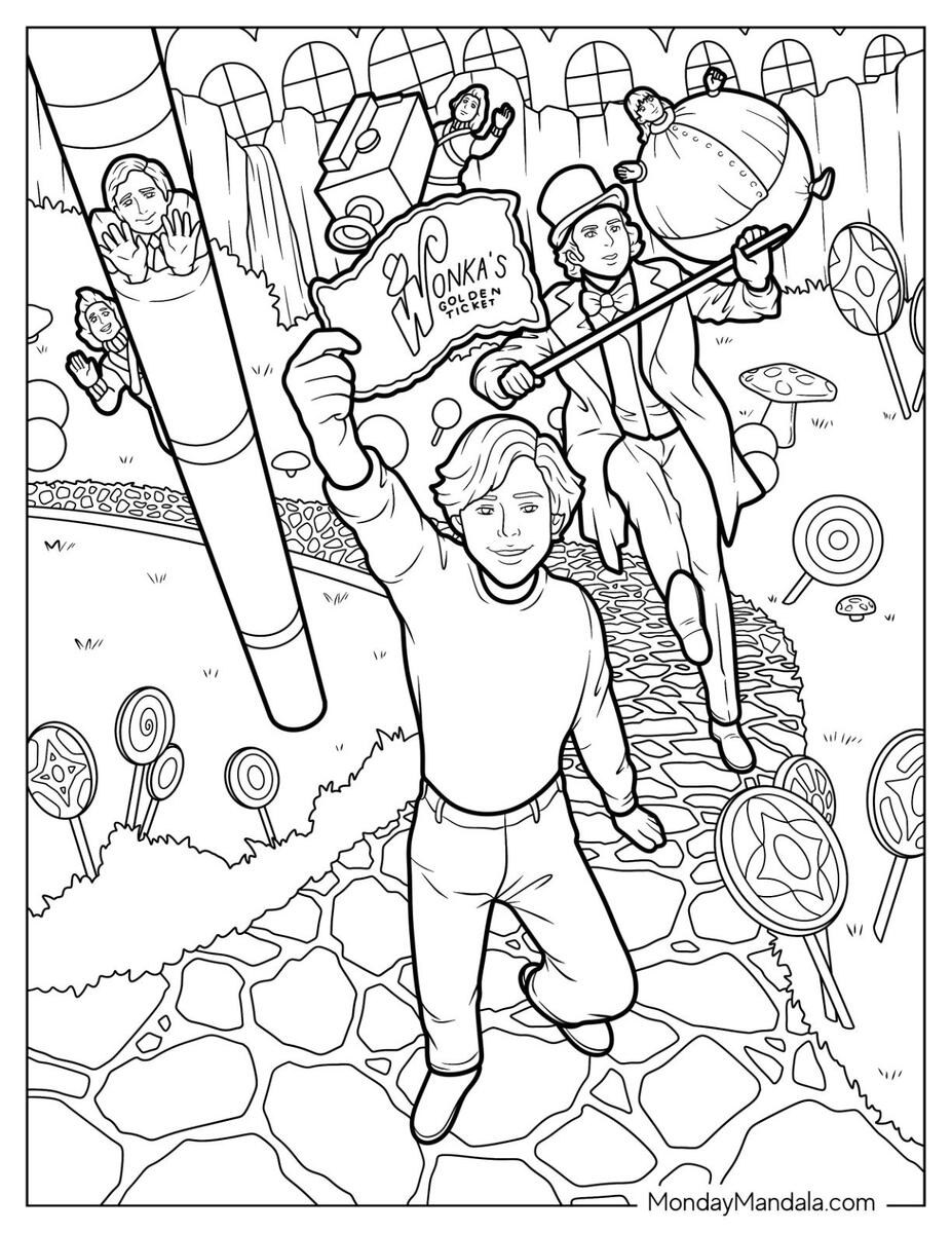 18 Willy Wonka Coloring Pages Free PDF Printables
