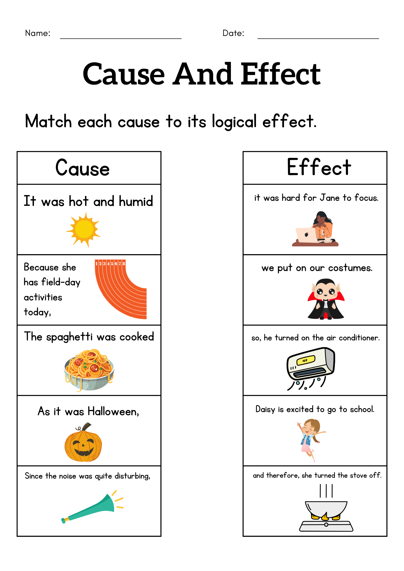 1st Grade Cause And Effect Worksheet Cause And Effect Activity Sheets For Kids Made By Teachers Cause And Effect Graphic Organizer Bundle Free Printables