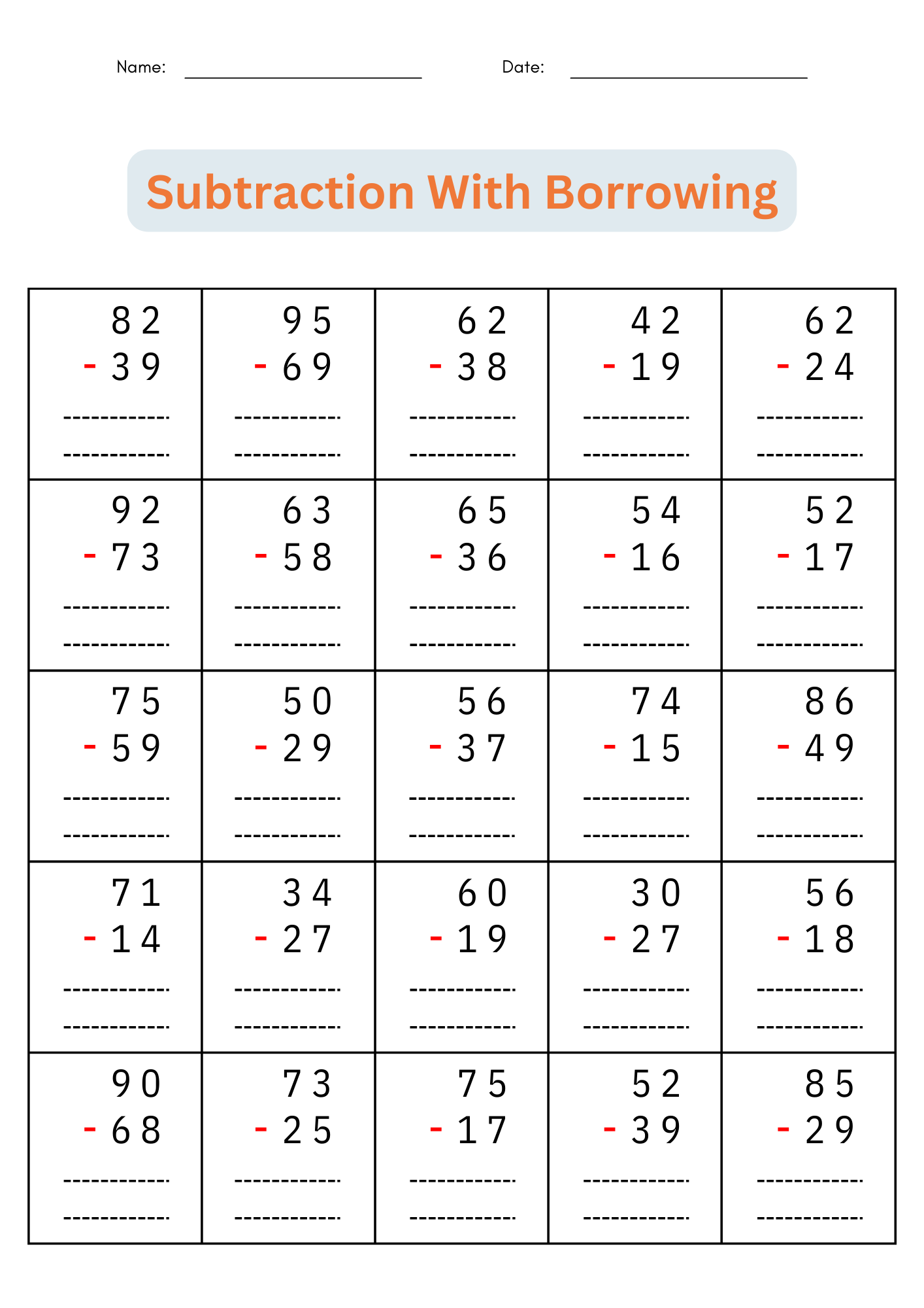Free 2nd Grade Math Worksheets Printable W Answers Mashup Math