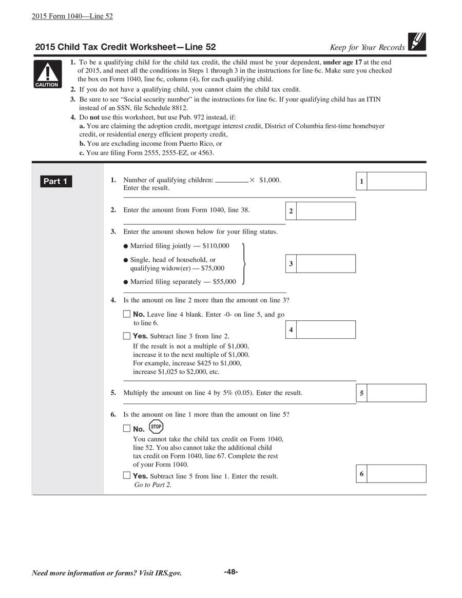23 Latest Child Tax Credit Worksheets Calculators Froms 23 Latest Child Tax Credit Worksheets Calculators Froms