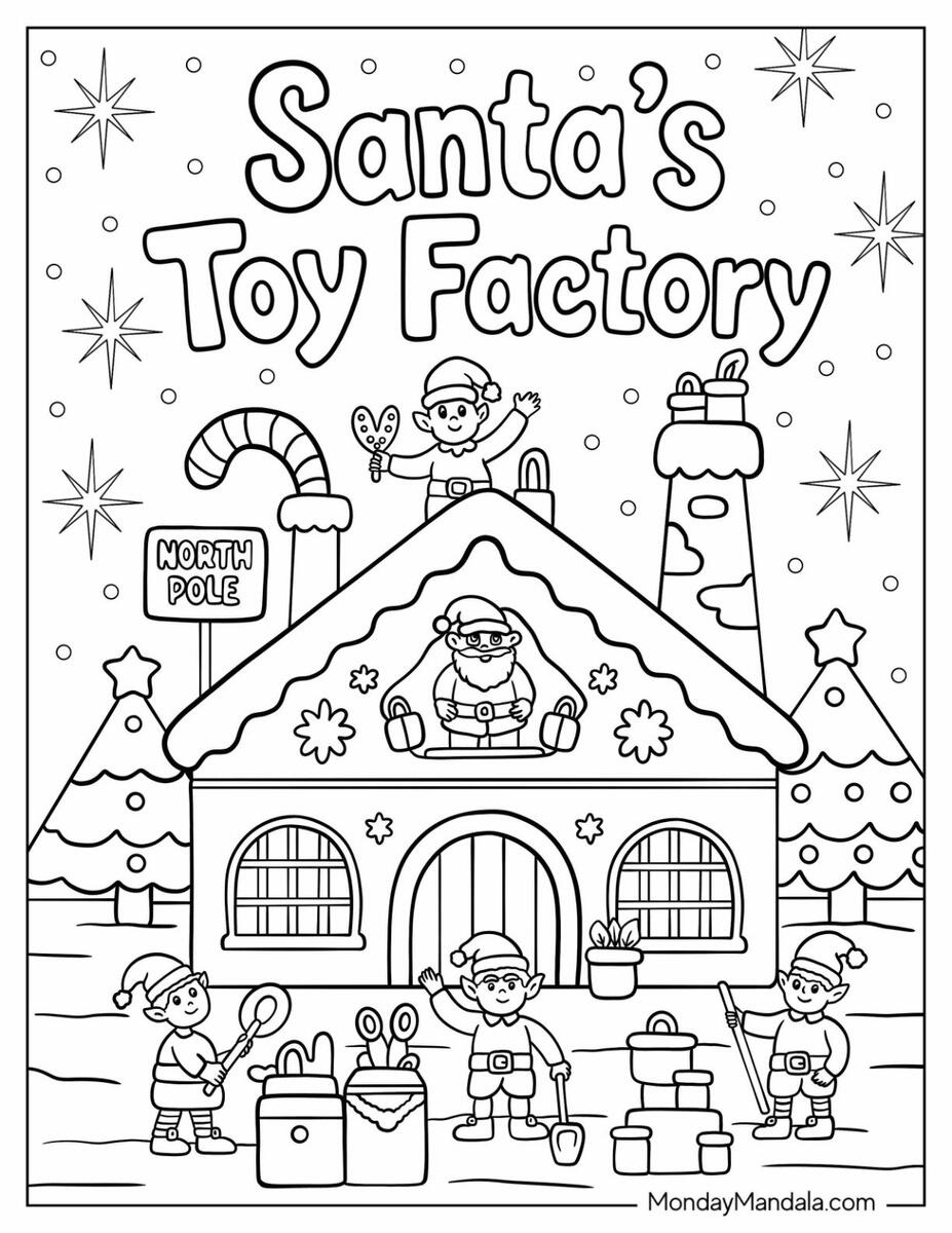 23 North Pole Coloring Pages Free PDF Printables