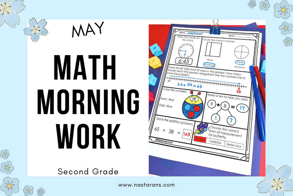2nd Grade Daily Math Worksheets In May And Freebie 2nd Grade Daily Math Worksheets In May And Freebie