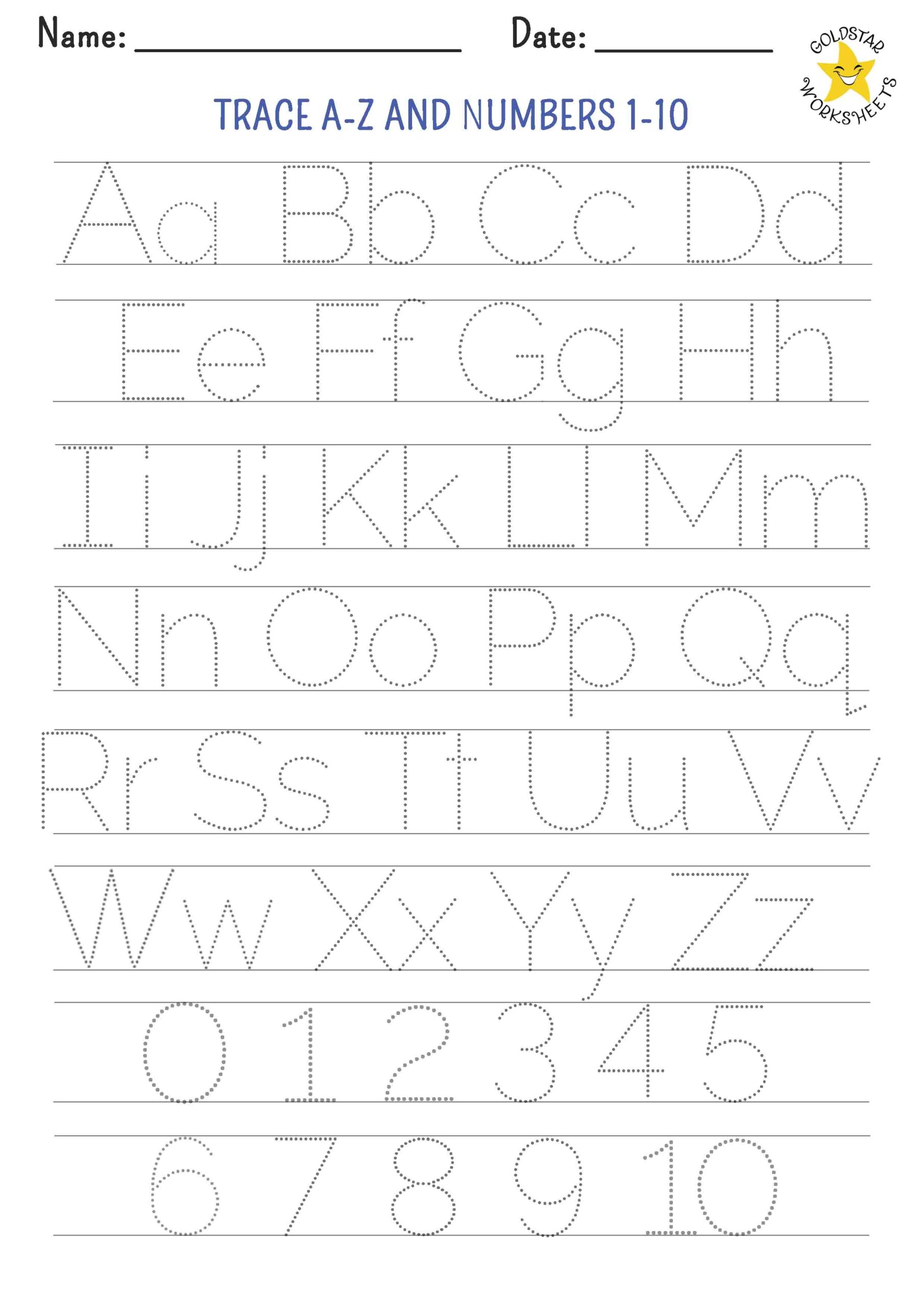 300 Free Letter Tracing Worksheets By Gold Star Fun Vibrant Designs Alphabet Letter Tracing Worksheets To Learn Letter Formation