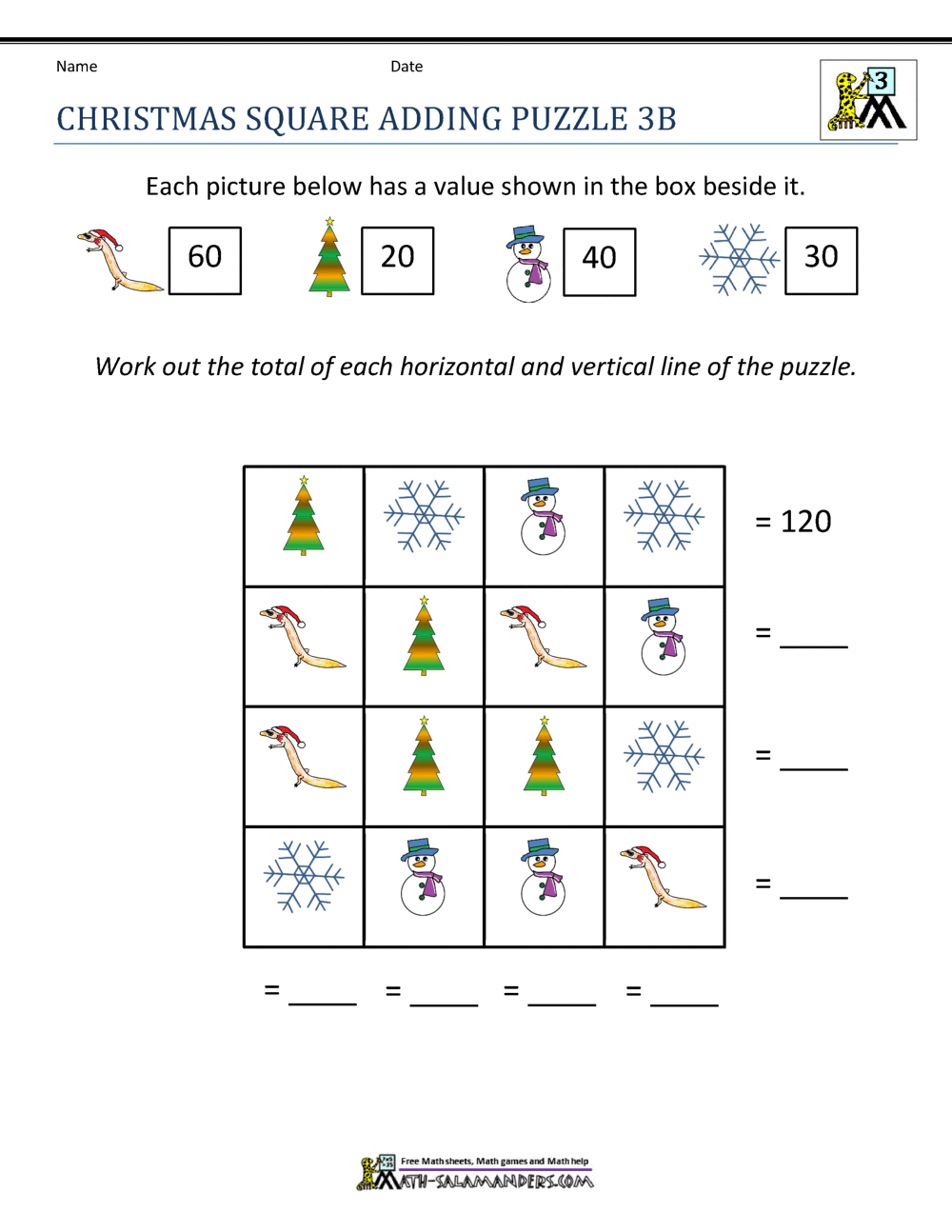 3rd Grade Christmas Math Worksheets 3rd Grade Christmas Math Worksheets