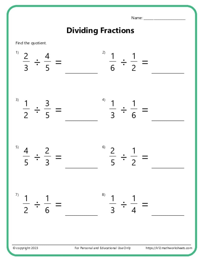 5th Grade Math Worksheets 5th Grade Math Worksheets