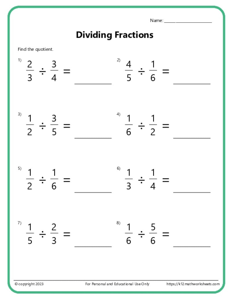 7th Grade Math Worksheets 7th Grade Math Worksheets