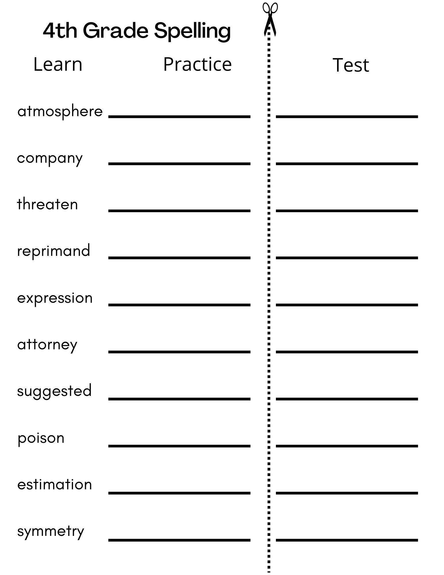 11 4th Grade Spelling Worksheets Printable Free PDF At Worksheeto