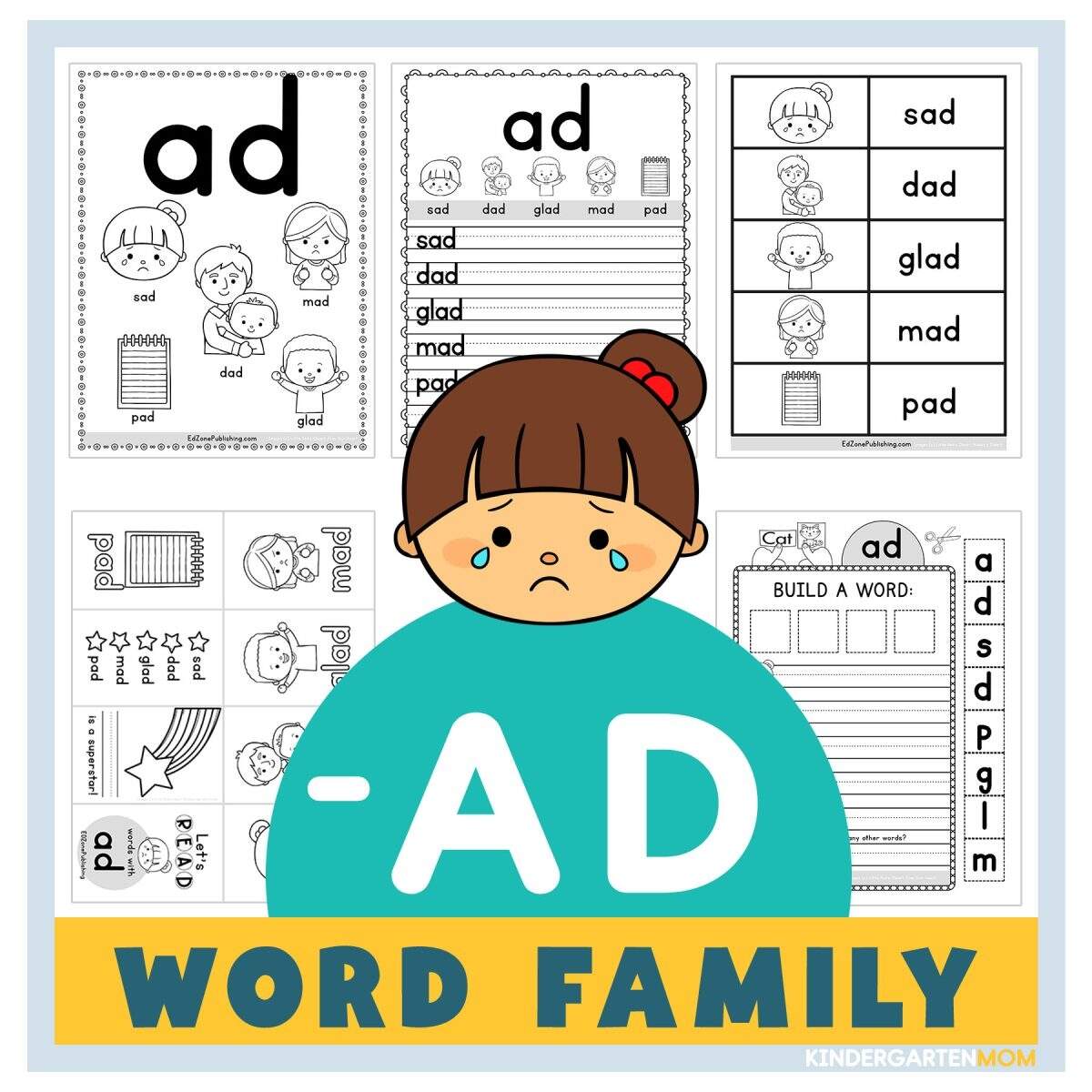 AD Word Family Worksheets Kindergarten Mom Page 2 Customize 126 Kindergarten Cvc Worksheets Templates Online Canva