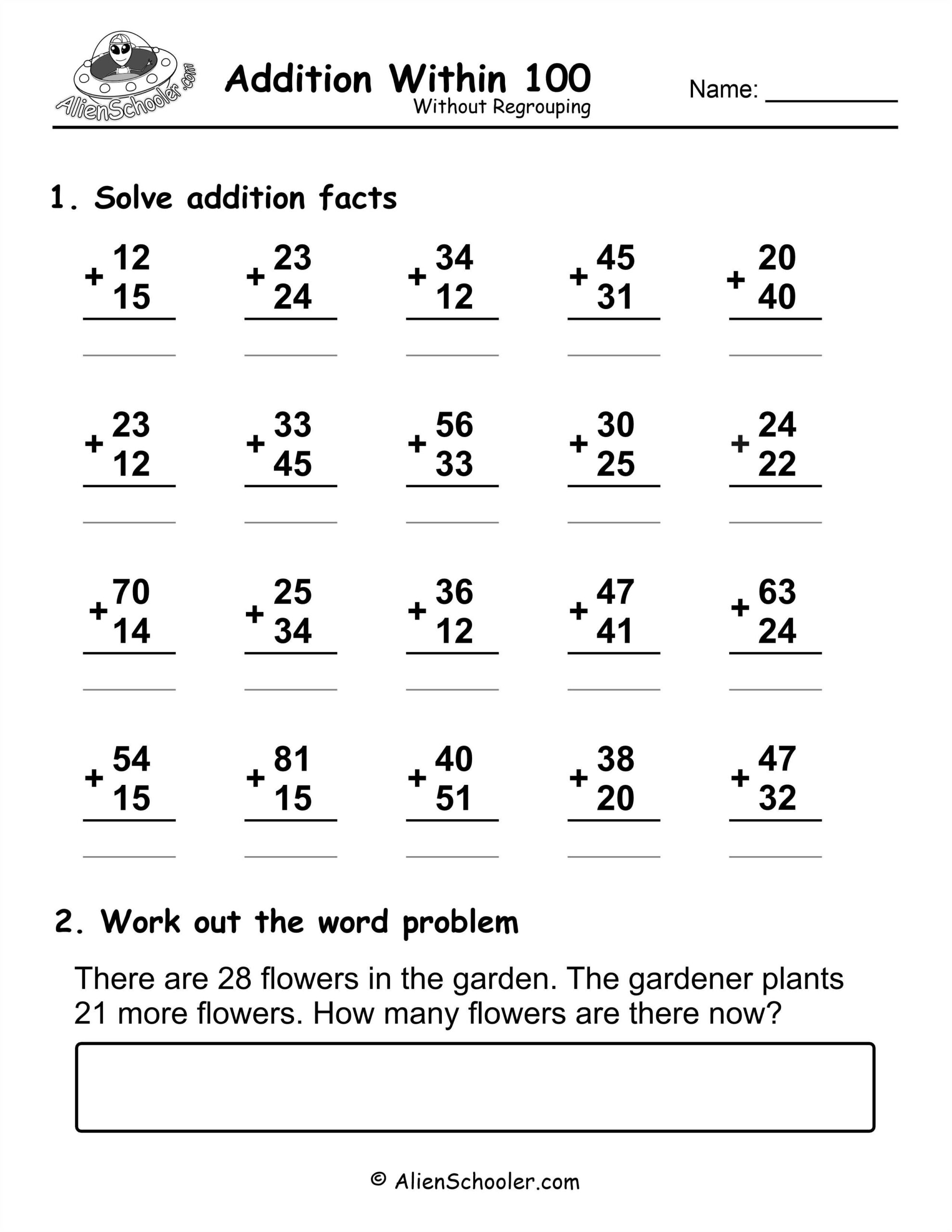 2nd Grade Addition Worksheets