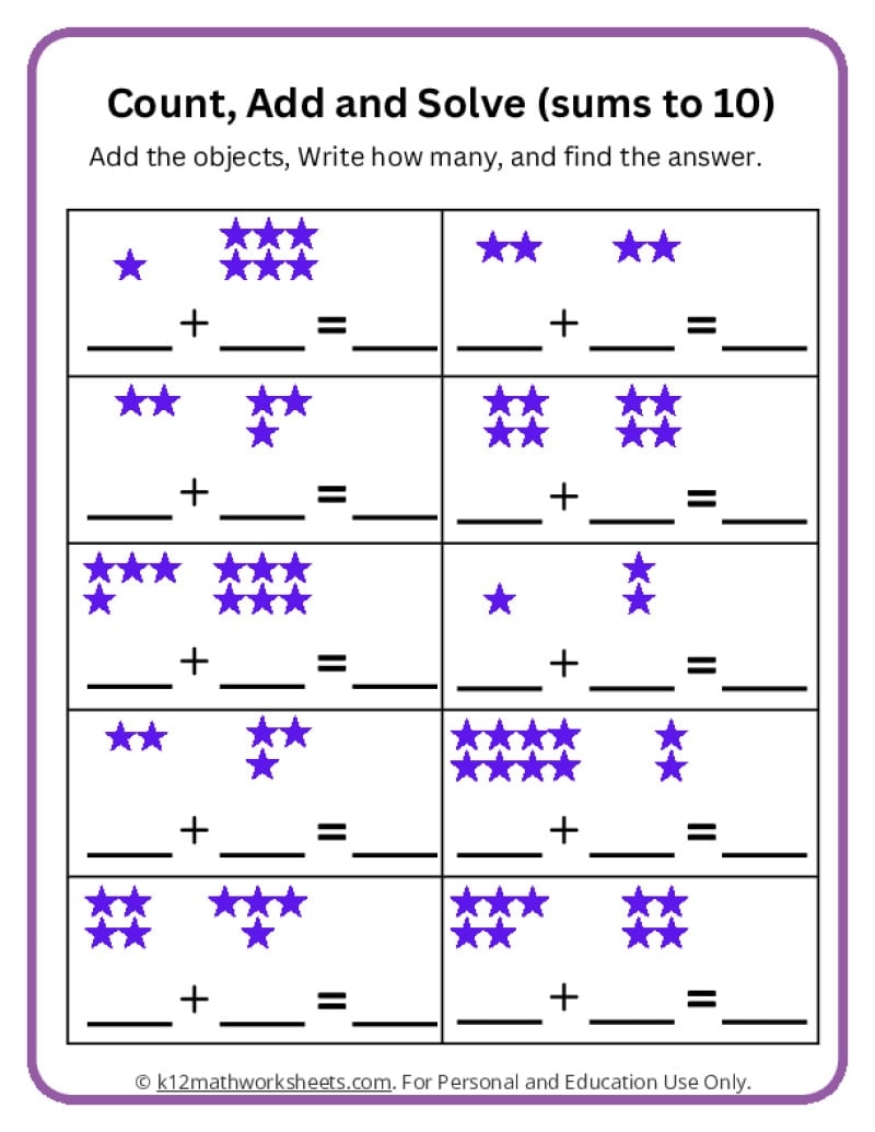 Addition Worksheets Free Printable Easy Math Problems Free Printables Lettering SVG Files Tools Apps