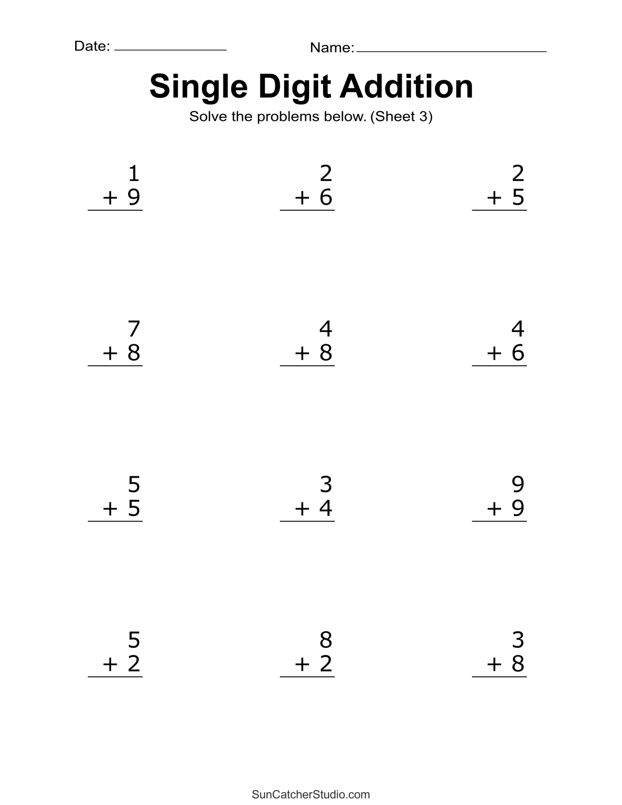 Free Math Worksheets Auto Generated With Answers