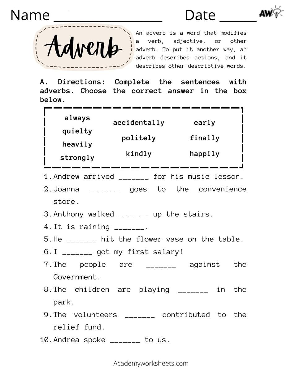 Adverb Worksheet Academy Worksheets Worksheets Library Grammar Fourth Grade Activities Relative Adverbs Not So Wimpy Teacher