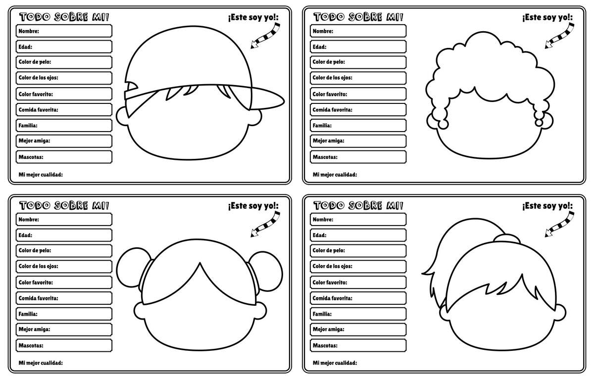 All About Me Worksheet Spanish 20 Free PDF Printables Printablee All About Me Worksheet Spanish 20 Free PDF Printables Printablee