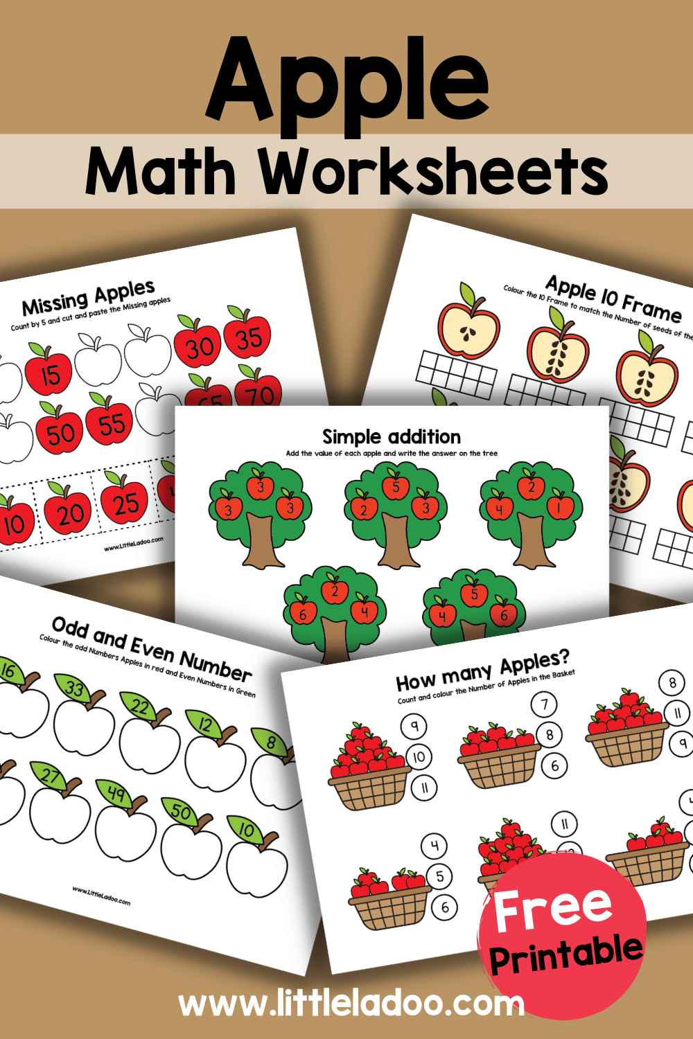 Apple Math Worksheets Free Printable Apple Math Worksheets Free Printable