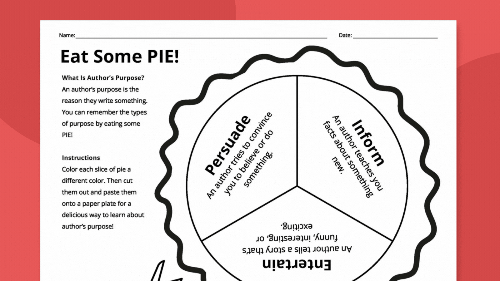 Englishlinx Author S Purpose Worksheets