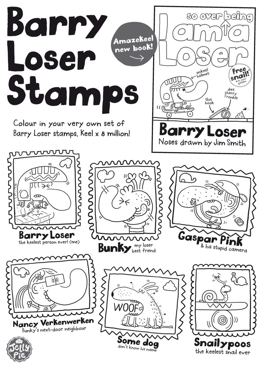 Barry Loser Colouring Activity Sheet Farshore Barry Loser Colouring Activity Sheet Farshore