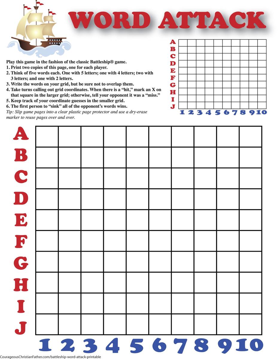 Battleship Word Attack Printable Courageous Christian Father 8 Word Attack Skills Ideas Multisyllabic Words Reading Worksheets Library