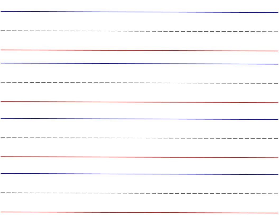 Beginner 2 Printable Lined Paper Red Bottom Blue Top Writing Practice Worksheet Pages Printable Digital Download Etsy Channie S Worksheets Channie S Handwriting Practice Paper 125 Double Sided Worksheets For 1st 3rd Grade Color Coded Writing Paper