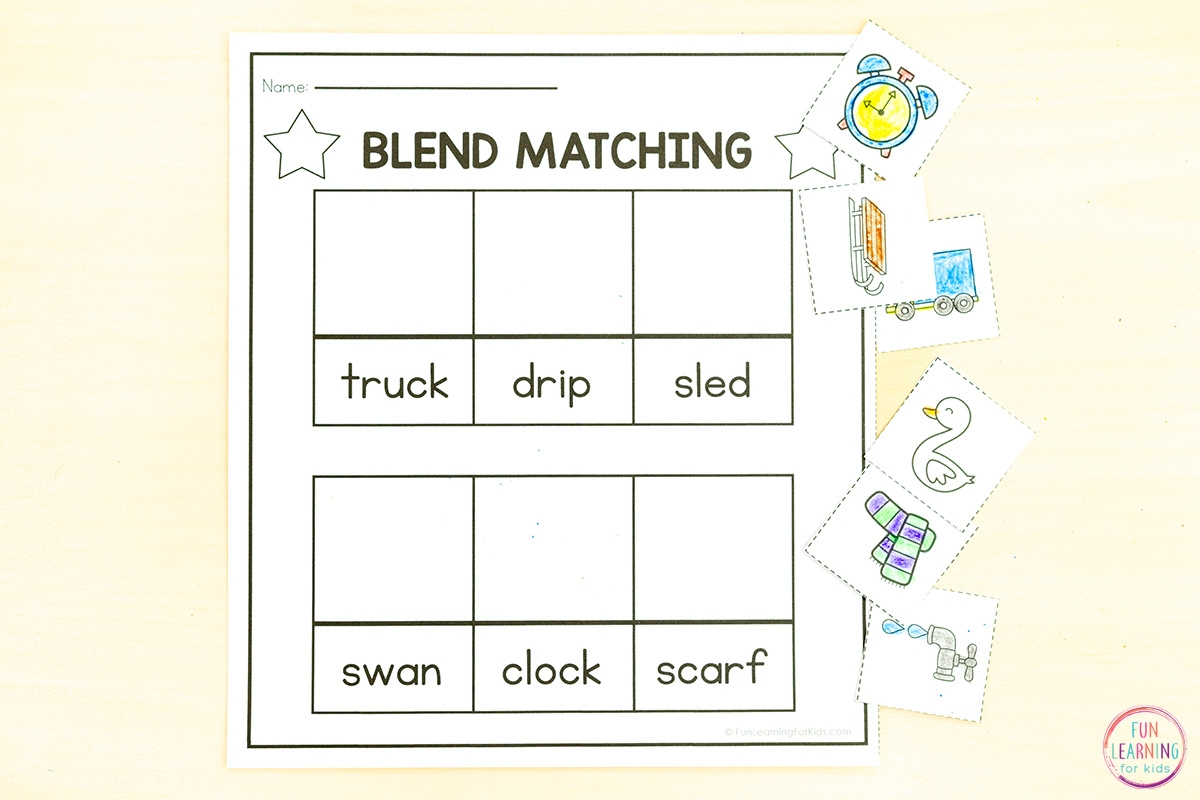 Beginning Blends Word Sort Cut Paste Worksheets Beginning Blends Word Sort Cut Paste Worksheets
