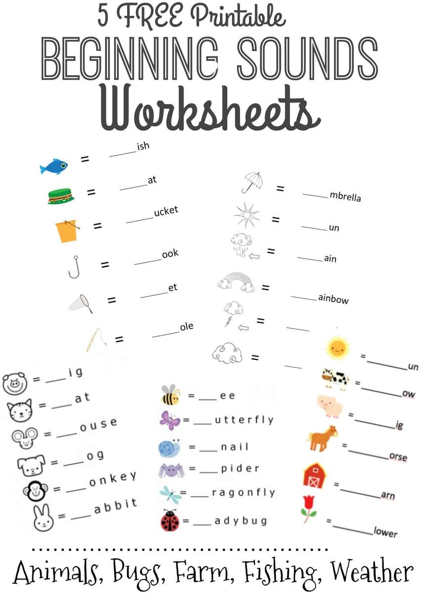 Beginning Sounds Letter Worksheets For Early Learners Beginning Sounds Worksheets Superstar Worksheets