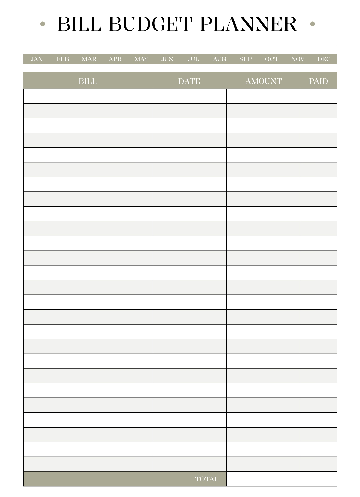 Bill Budget Planner Free Google Docs Template Gdoc Io Bill Budget Planner Free Google Docs Template Gdoc Io