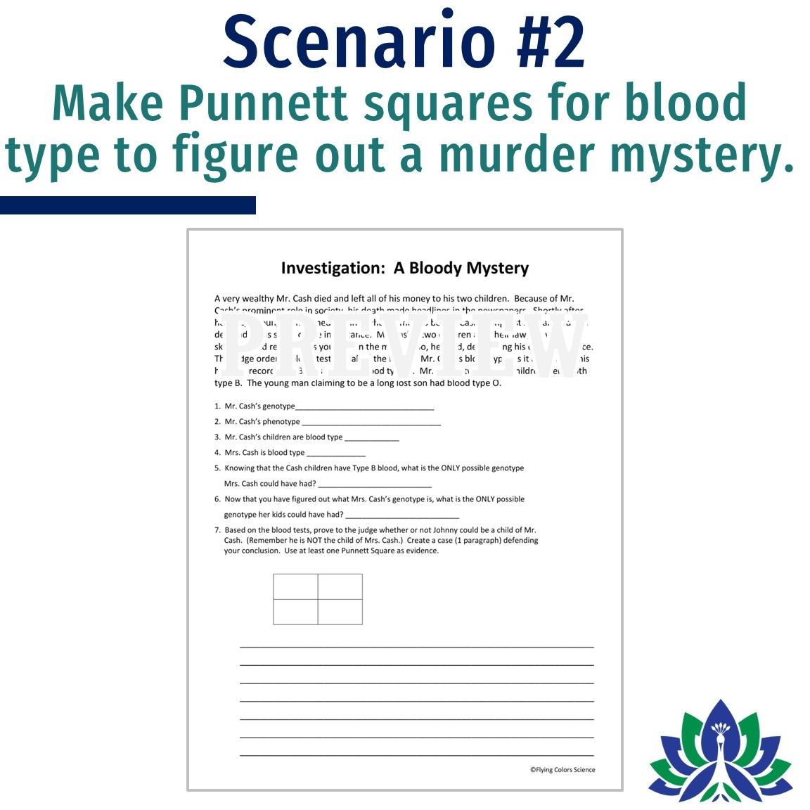 Blood Type And Codominance Genetics Worksheet Flying Colors Science Blood Type And Codominance Genetics Worksheet Flying Colors Science