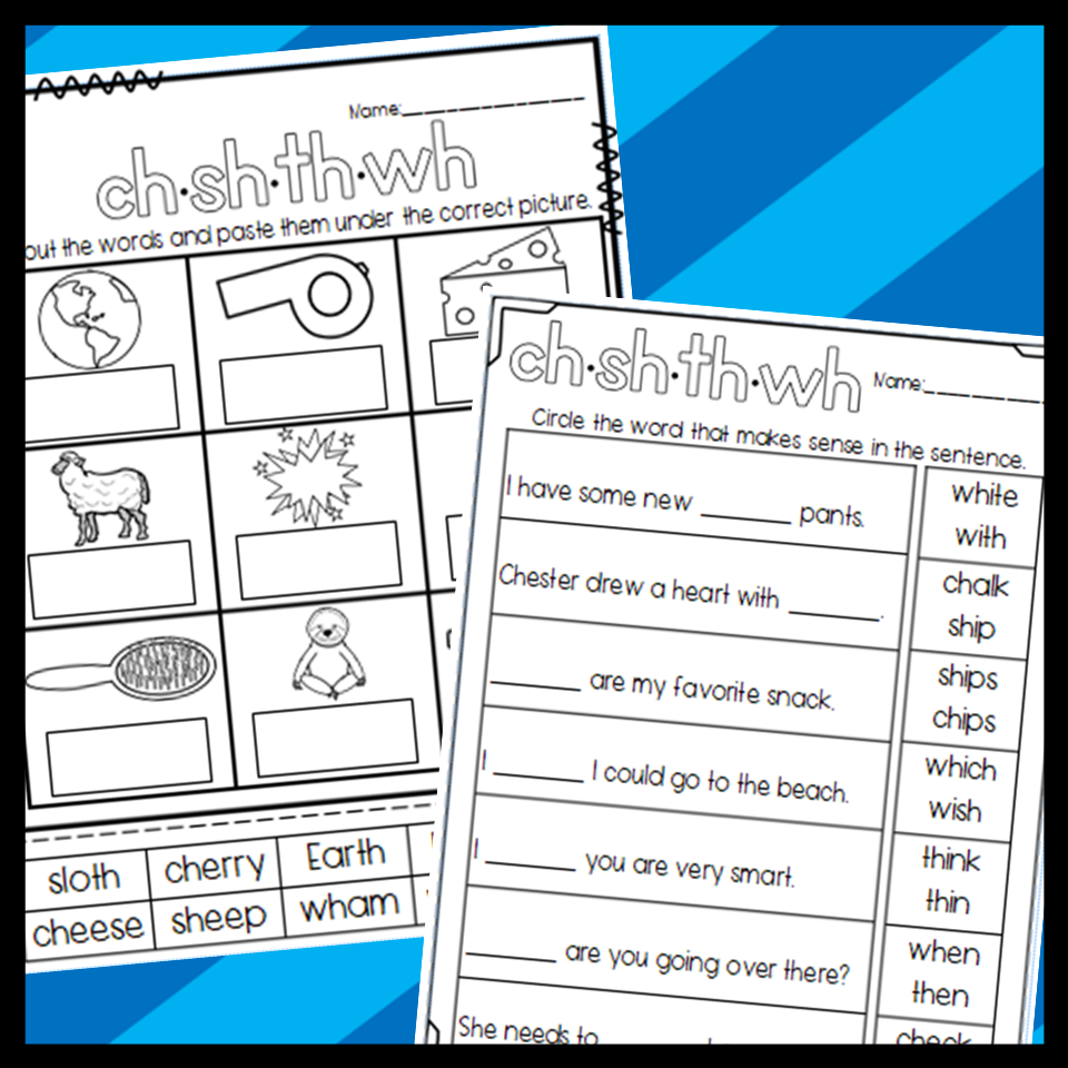 Beginning Digraphs Ch Sh LoveToTeach