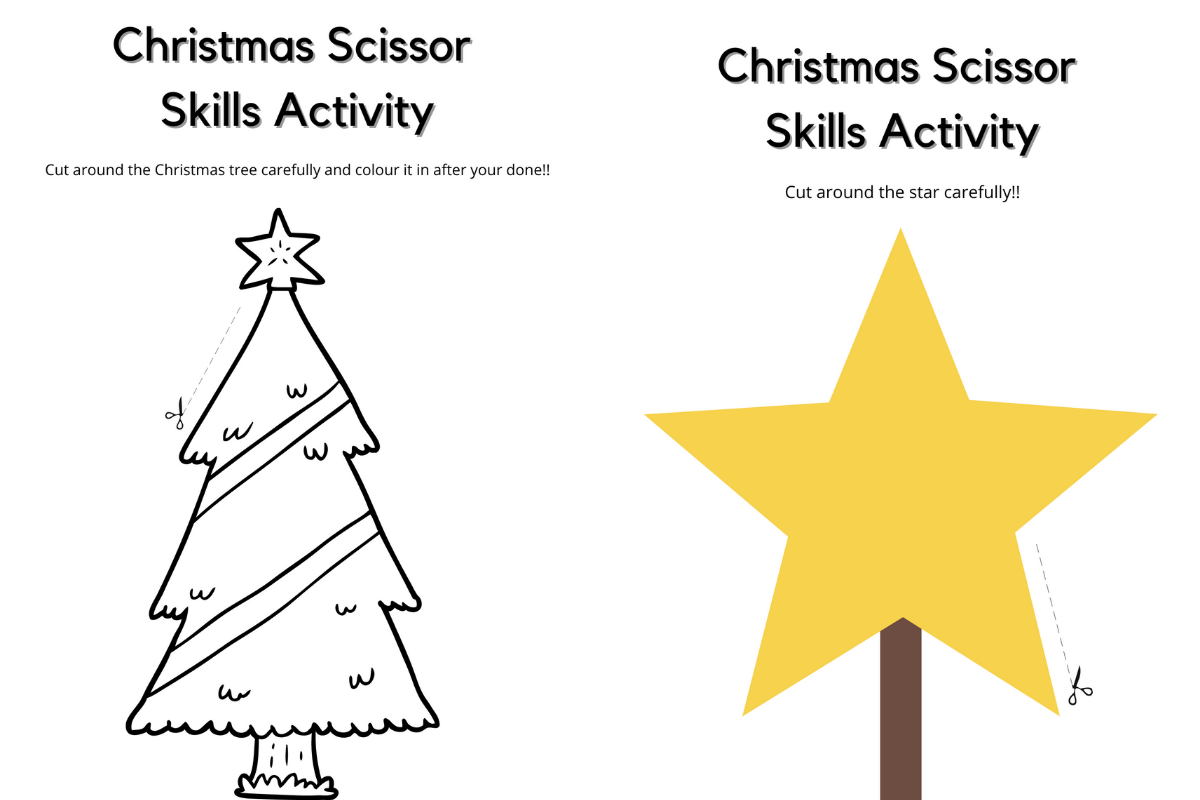 Christmas Activities To Help Boost Scissor Skills For Children Super Busy Mum Northern Irish Blogger