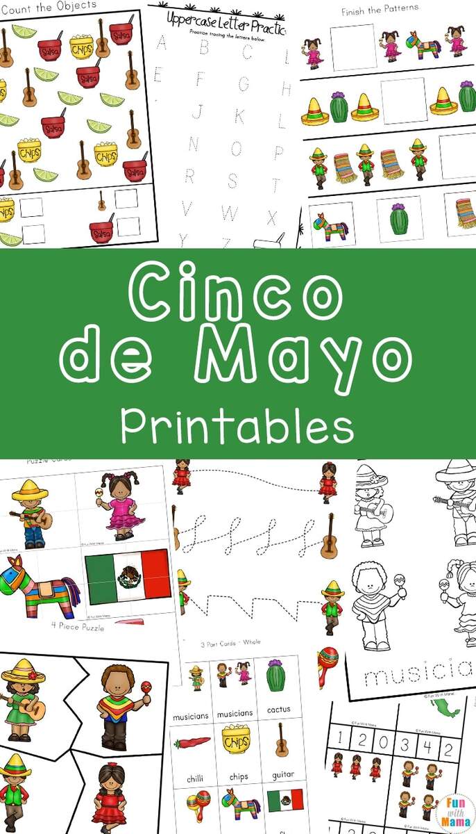 Cinco De Mayo Printable Pack Fun With Mama Free Printable Cinco De Mayo Worksheet