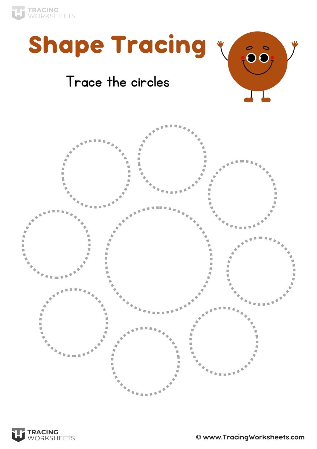 Circle Tracing Worksheets 10 Circle To Trace