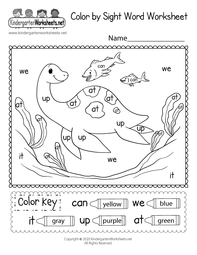 Color By Sight Word Worksheet Free Printable Digital PDF Sight Word See Worksheets For Kindergarten Made By Teachers