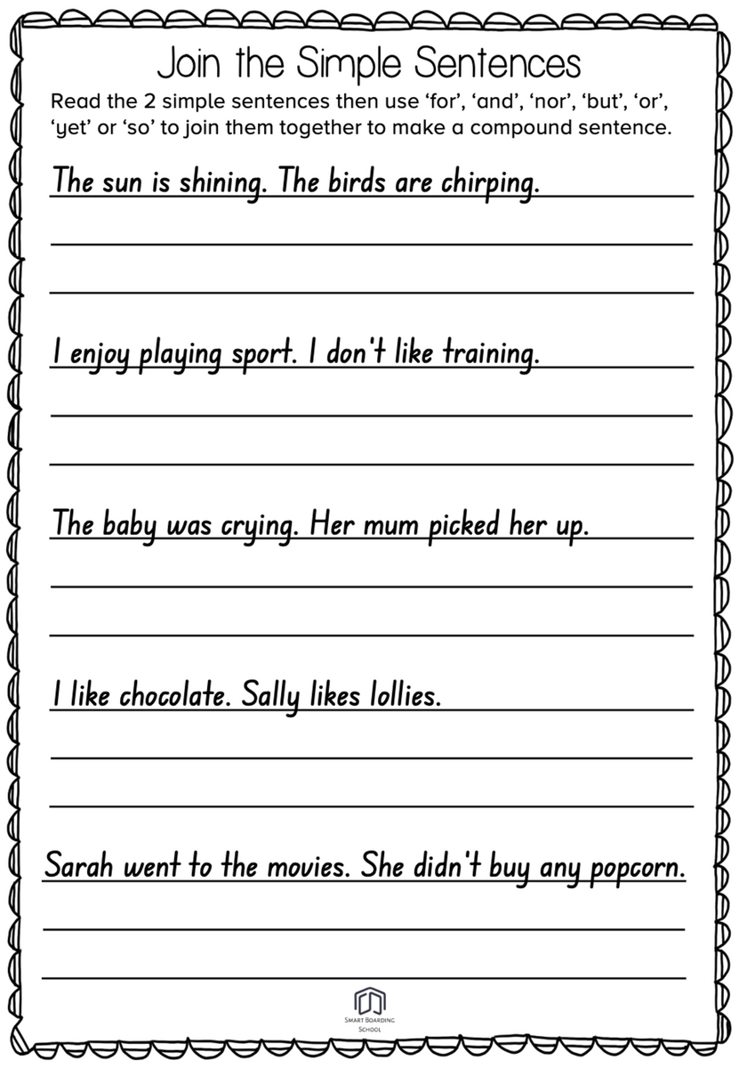 Englishlinx Sentences Worksheets