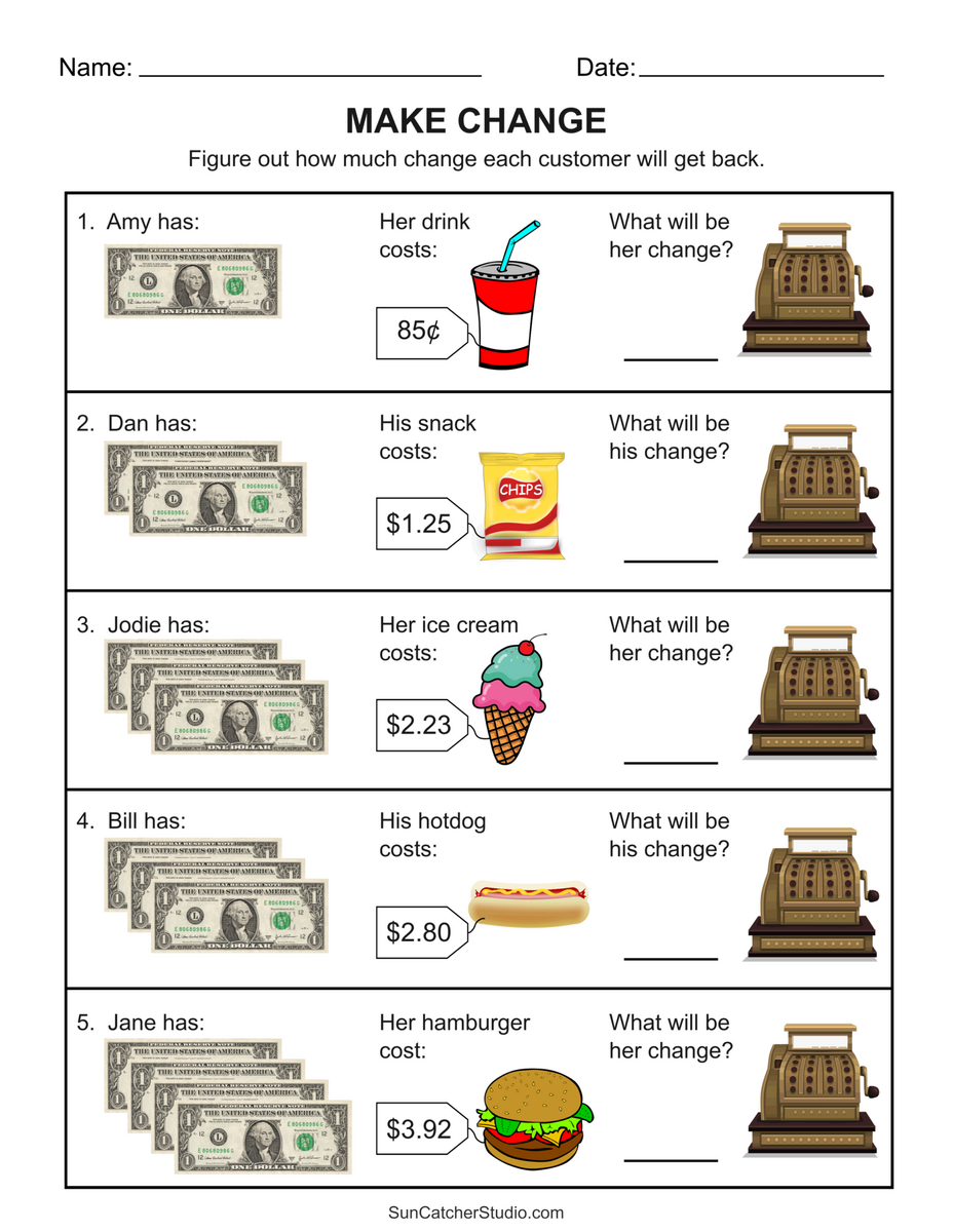 Counting Money Worksheets Money Math Free Printables Lettering SVG Files Tools Apps Counting Money And Making Change Bank Of Canada Museum