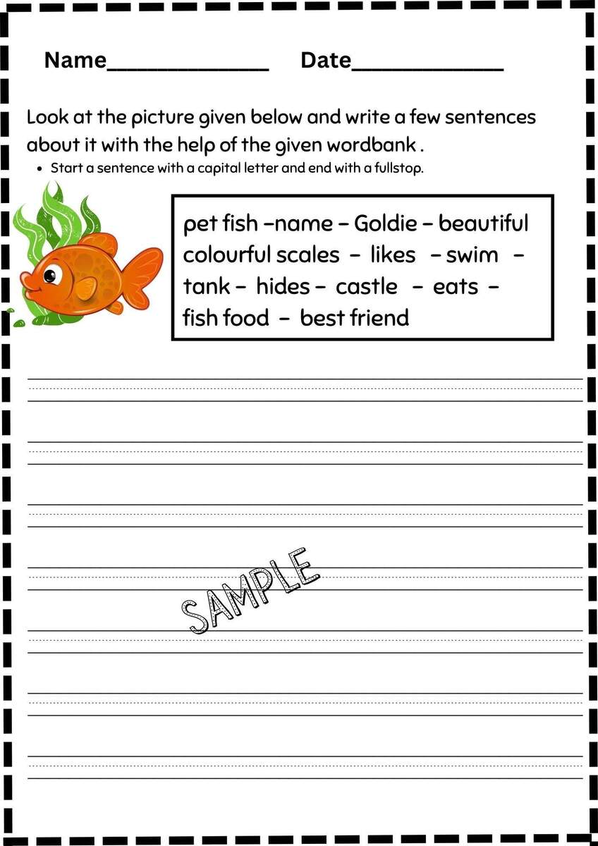 Creative Writing Worksheets For Kids 6 Fun Animal Prompts