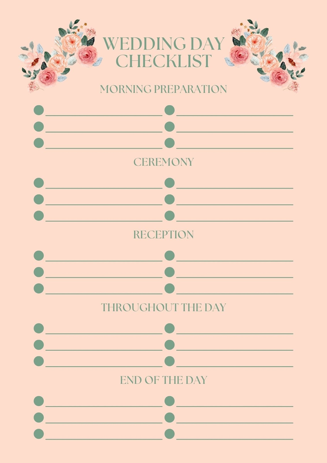 Customize 178 Wedding Checklists Templates Online Canva