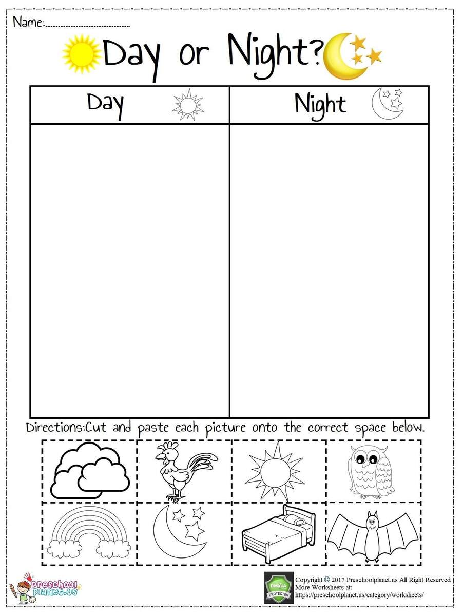 DAY AND NIGHT WORKSHEET Online Exercise For Worksheets Library