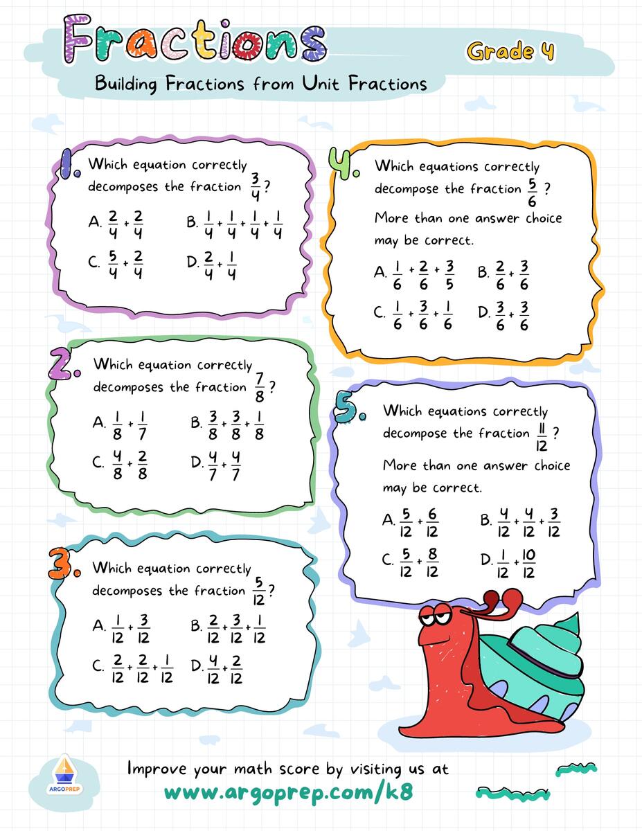 Decomposing Fractions ArgoPrep