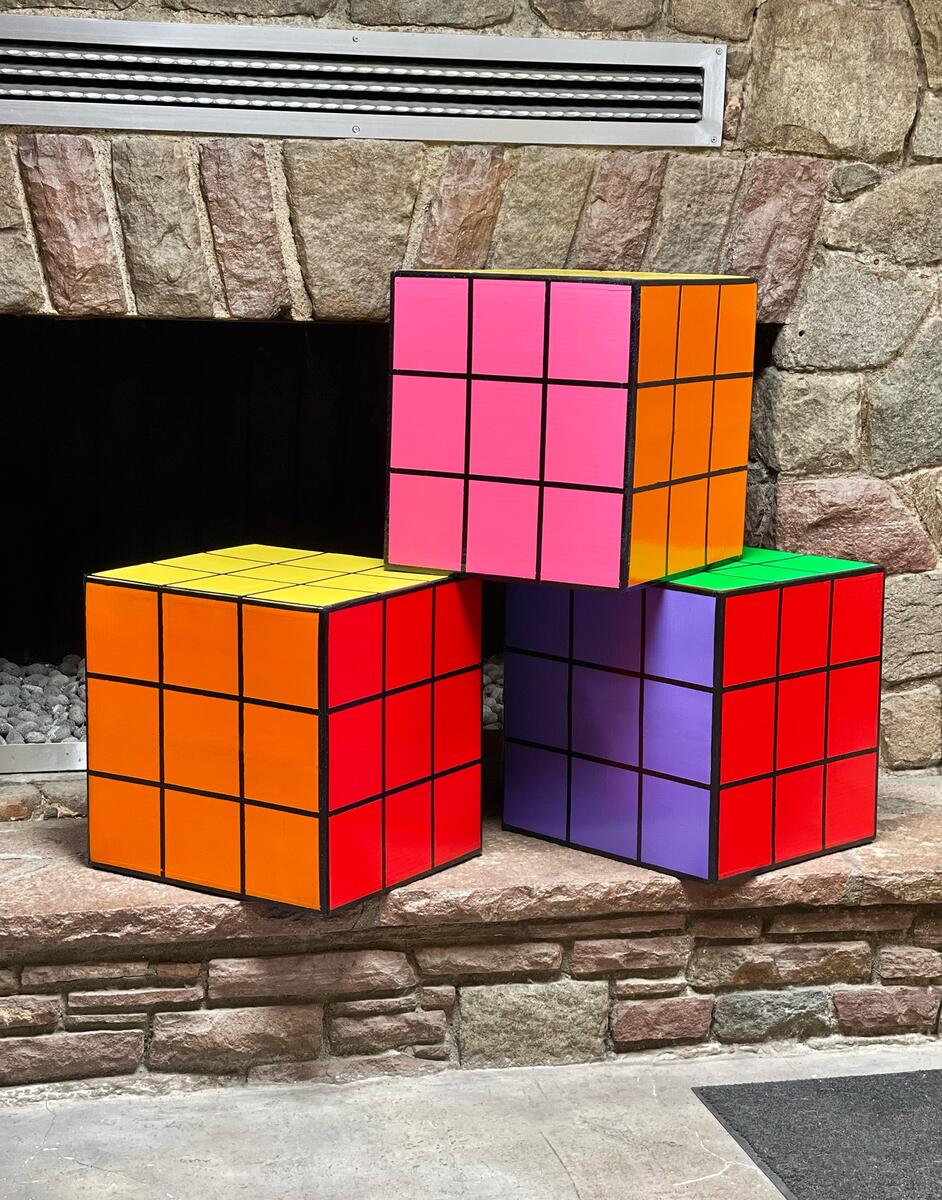 DIY Oversized Rubik S Cubes For Epic 80 S Party Decor DIY Oversized Rubik S Cubes For Epic 80 S Party Decor