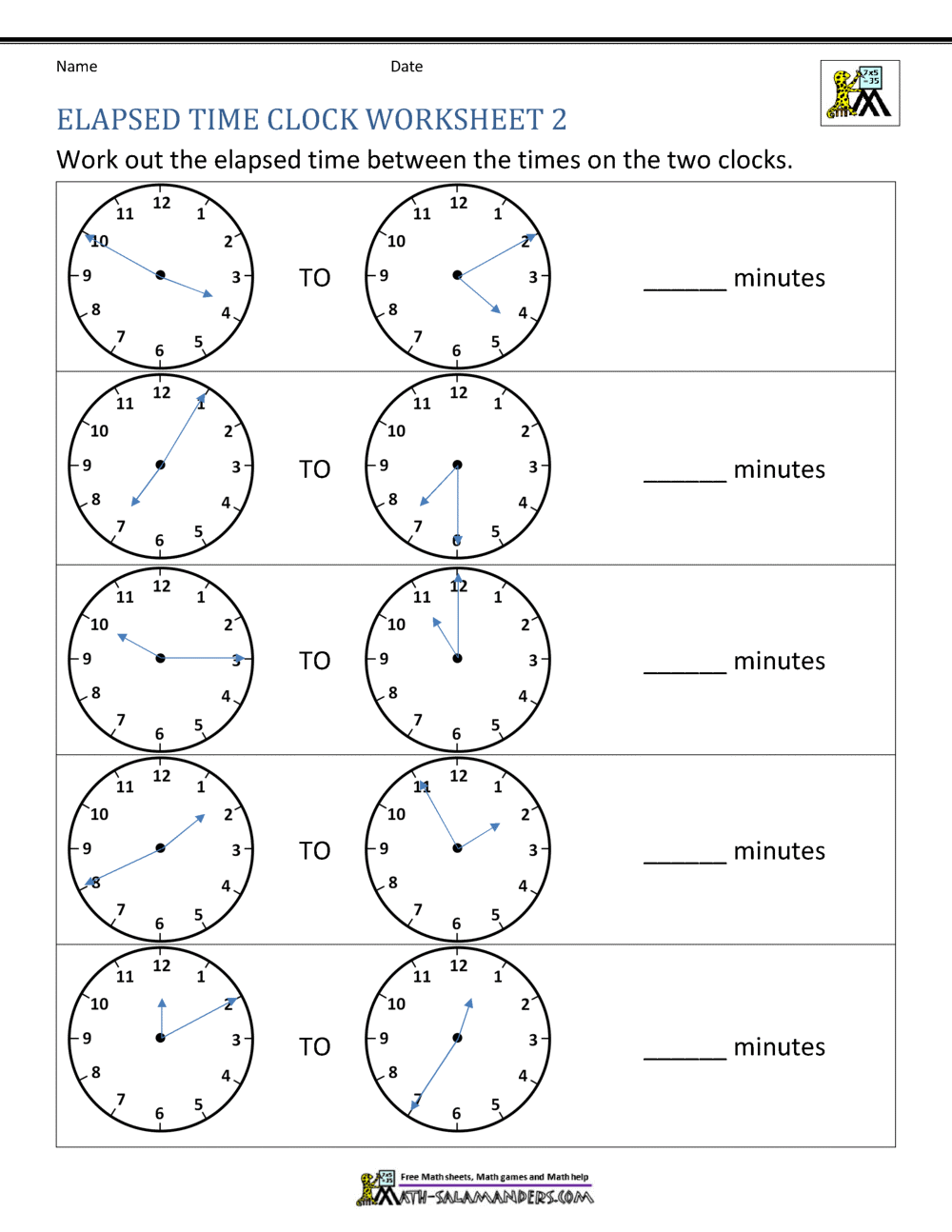 Elapsed Time Worksheets Elapsed Time Worksheets K12 Math Worksheets