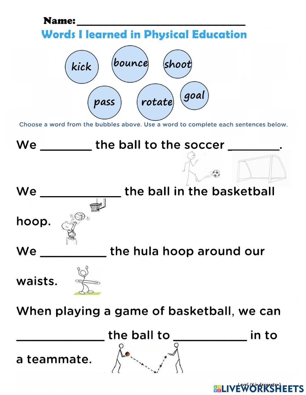 Engaging Physical Education Worksheets For Active Learning Engaging Physical Education Worksheets For Active Learning
