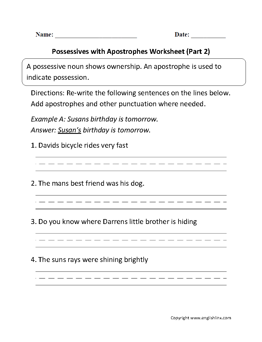 Englishlinx Theme Worksheets