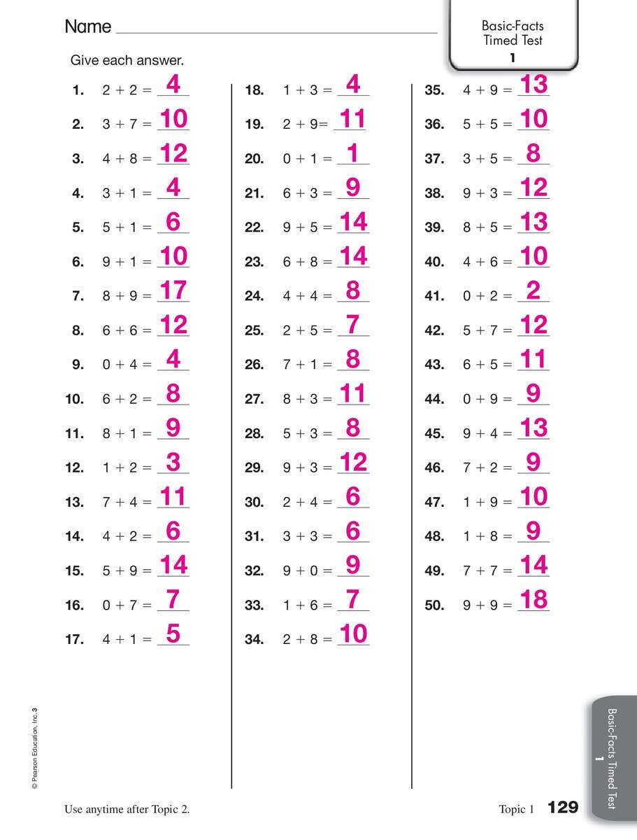 Envision Math Grade 4 Topic 2 3 Quick Check Worksheets Library